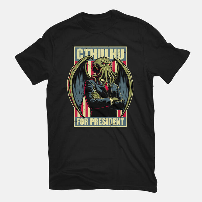 Cthulhu For President-Youth-Basic-Tee-Studio Mootant