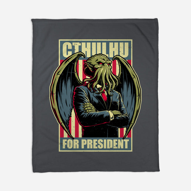 Cthulhu For President-None-Fleece-Blanket-Studio Mootant