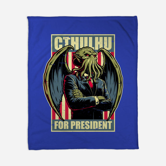 Cthulhu For President-None-Fleece-Blanket-Studio Mootant