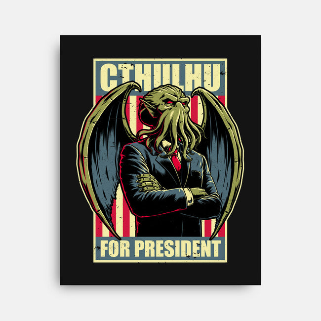 Cthulhu For President-None-Stretched-Canvas-Studio Mootant