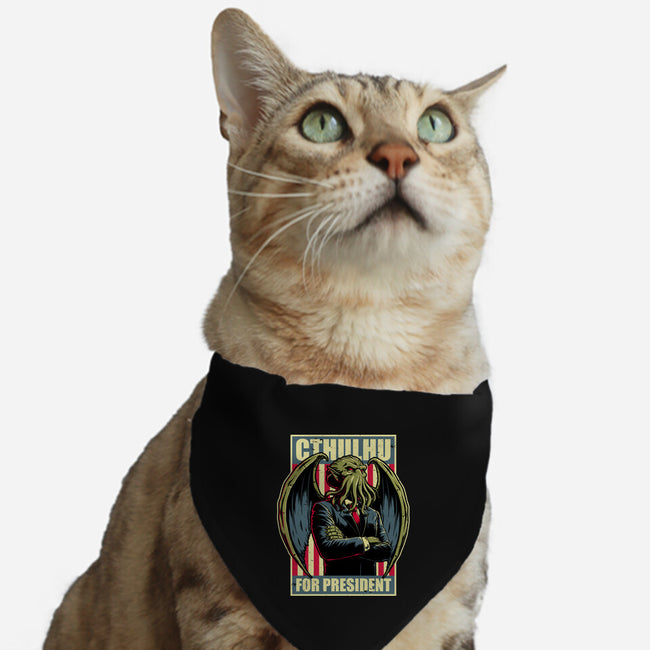 Cthulhu For President-Cat-Adjustable-Pet Collar-Studio Mootant