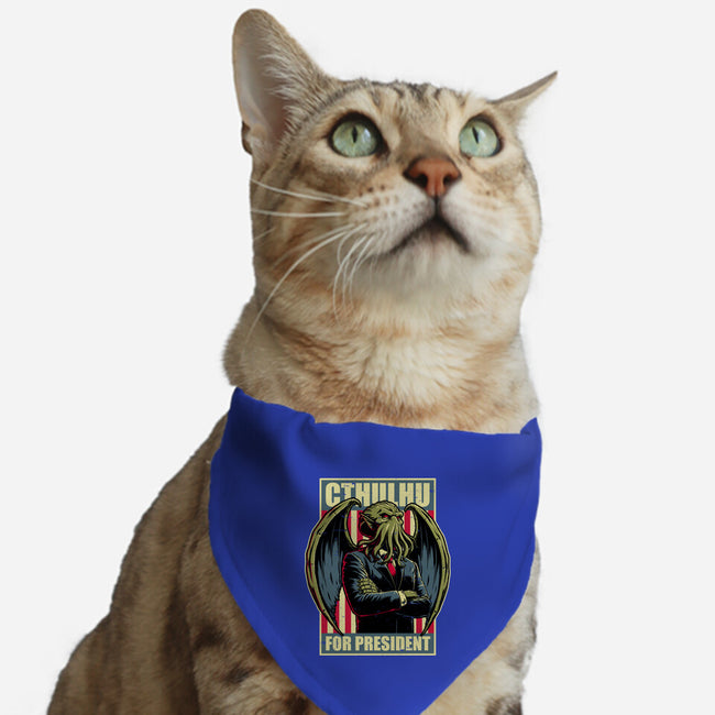 Cthulhu For President-Cat-Adjustable-Pet Collar-Studio Mootant