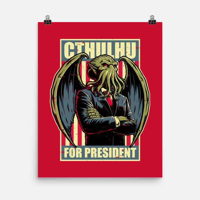 Cthulhu For President-None-Matte-Poster-Studio Mootant