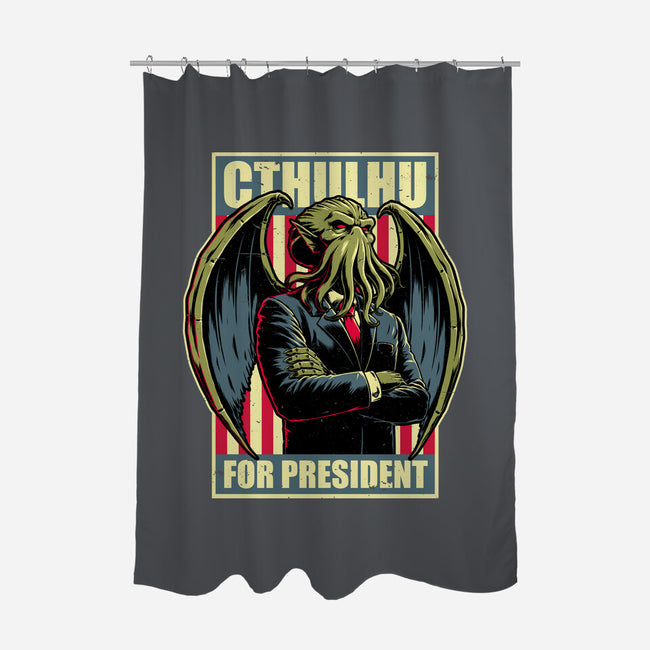 Cthulhu For President-None-Polyester-Shower Curtain-Studio Mootant