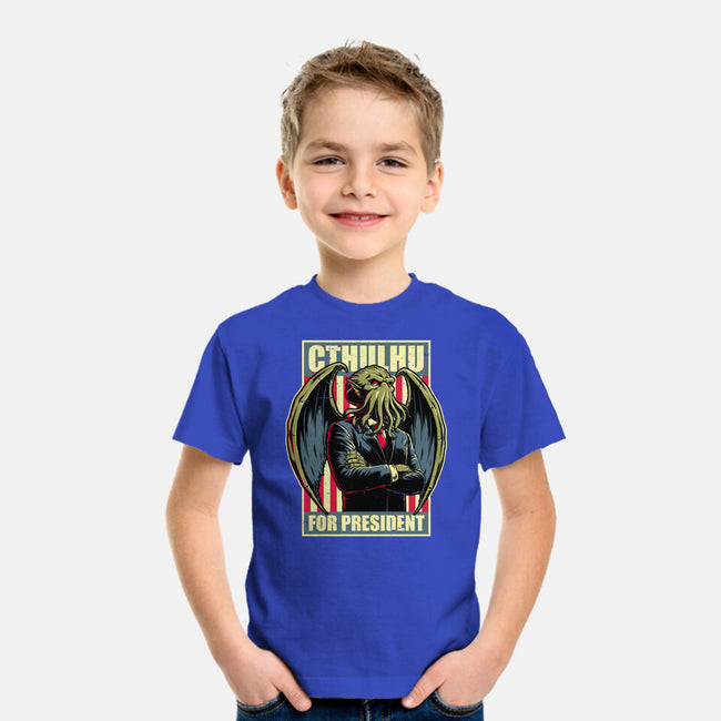 Cthulhu For President-Youth-Basic-Tee-Studio Mootant