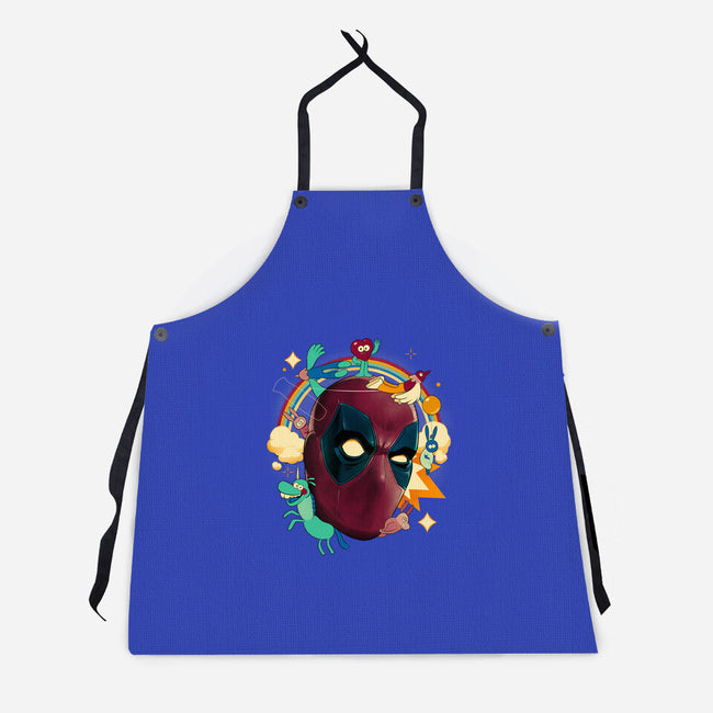 Imaginary Pool Friends-Unisex-Kitchen-Apron-Bruno Mota