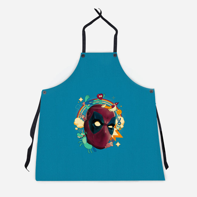 Imaginary Pool Friends-Unisex-Kitchen-Apron-Bruno Mota