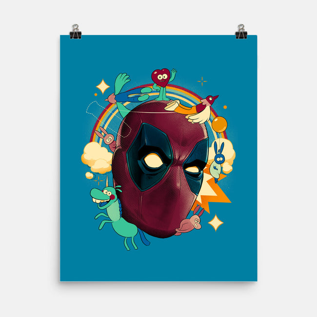 Imaginary Pool Friends-None-Matte-Poster-Bruno Mota