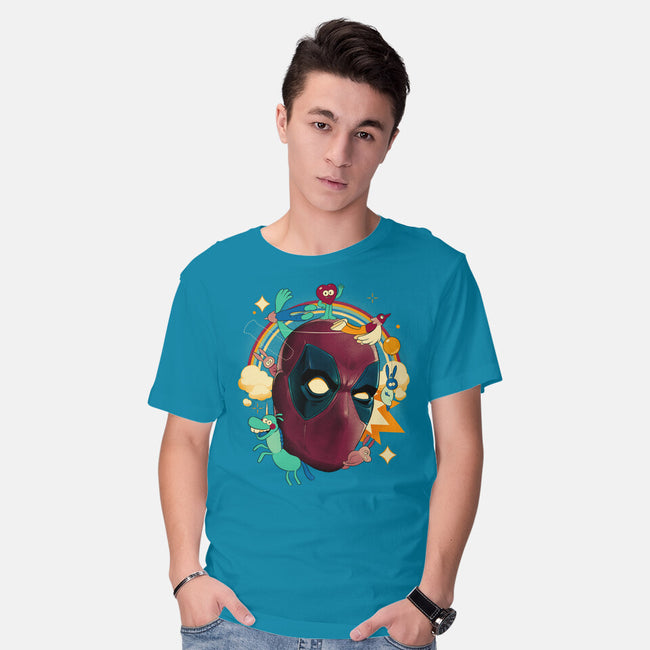 Imaginary Pool Friends-Mens-Basic-Tee-Bruno Mota