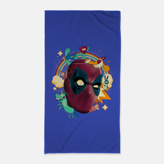 Imaginary Pool Friends-None-Beach-Towel-Bruno Mota