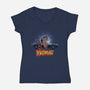 Beagle Of The Future-Womens-V-Neck-Tee-rmatix