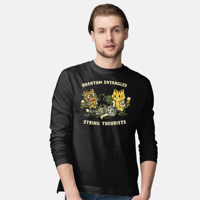 Quantum Entangled String Theorists-Mens-Long Sleeved-Tee-kg07