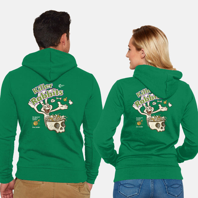 Silly Rabbit-Unisex-Zip-Up-Sweatshirt-kg07