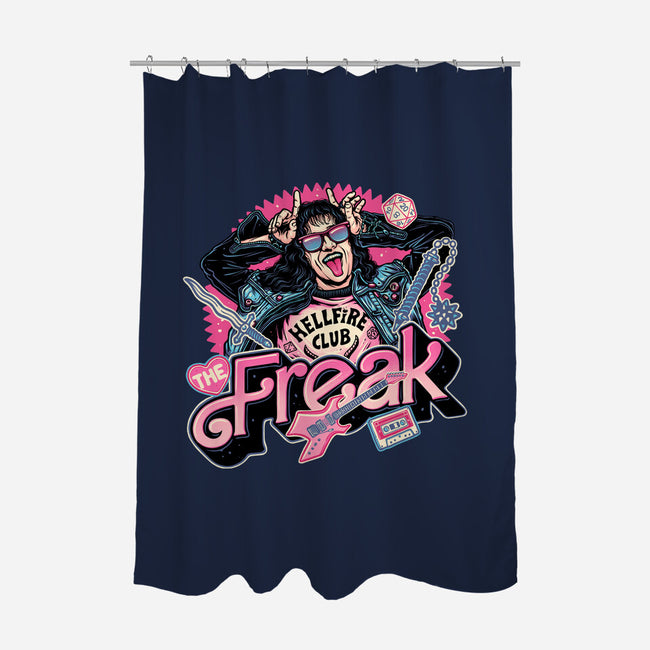 The Freak-None-Polyester-Shower Curtain-glitchygorilla