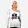 The Freak-Womens-Off Shoulder-Sweatshirt-glitchygorilla