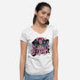 The Freak-Womens-V-Neck-Tee-glitchygorilla