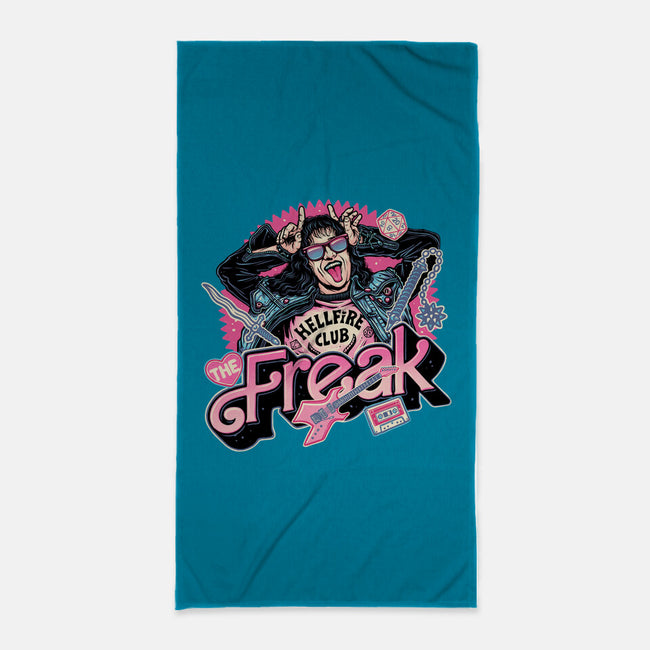 The Freak-None-Beach-Towel-glitchygorilla