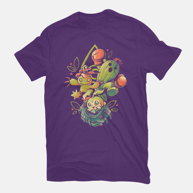 Digital Cactus Evolution-Womens-Fitted-Tee-Arigatees