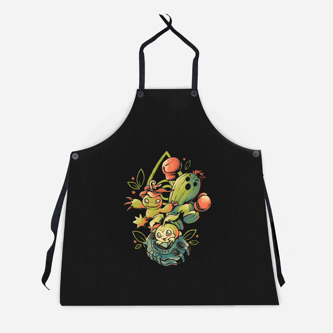 Digital Cactus Evolution-Unisex-Kitchen-Apron-Arigatees