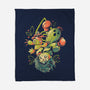 Digital Cactus Evolution-None-Fleece-Blanket-Arigatees