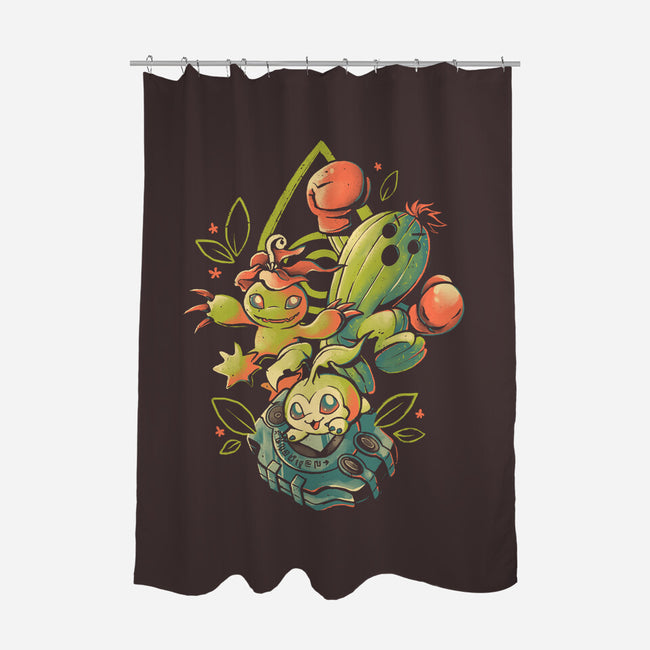 Digital Cactus Evolution-None-Polyester-Shower Curtain-Arigatees