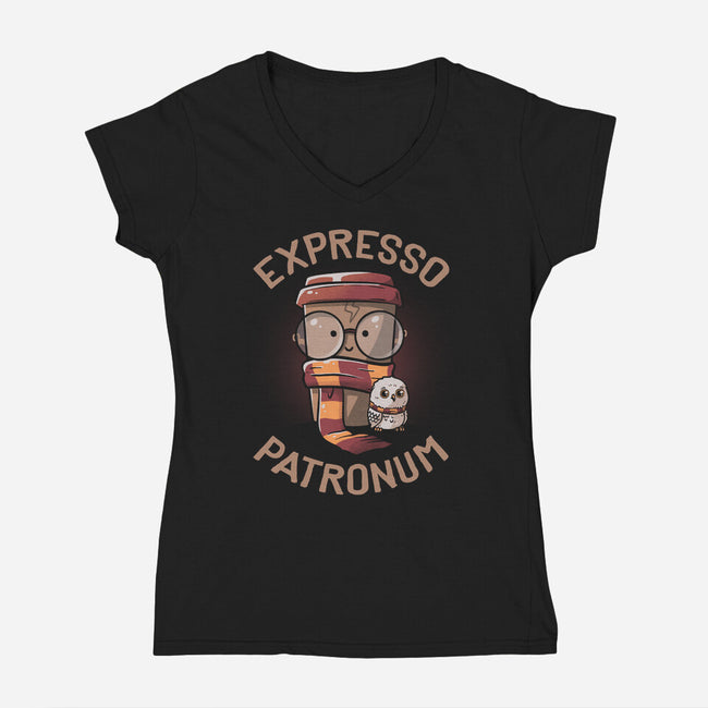 Expresso Patronum-Womens-V-Neck-Tee-koalastudio