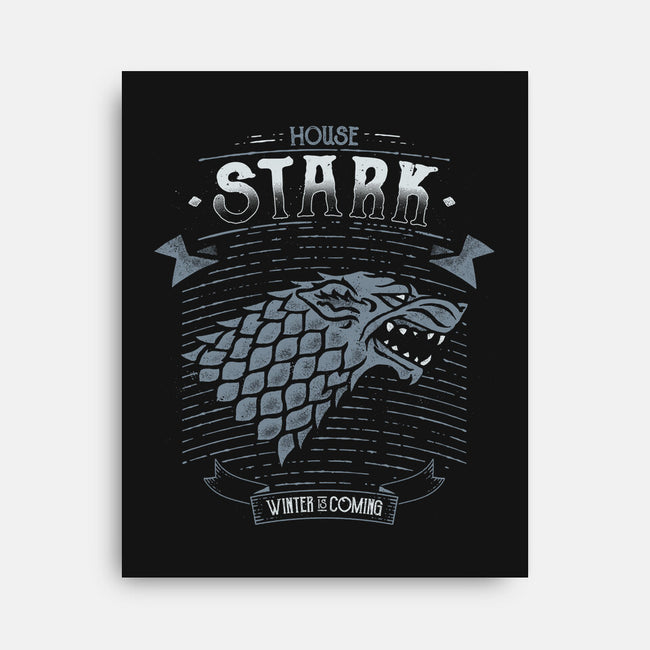 House Stark-None-Stretched-Canvas-teesgeex