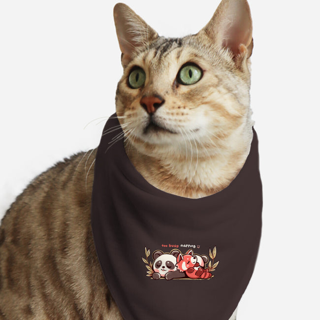 Too Busy Napping-Cat-Bandana-Pet Collar-TechraNova