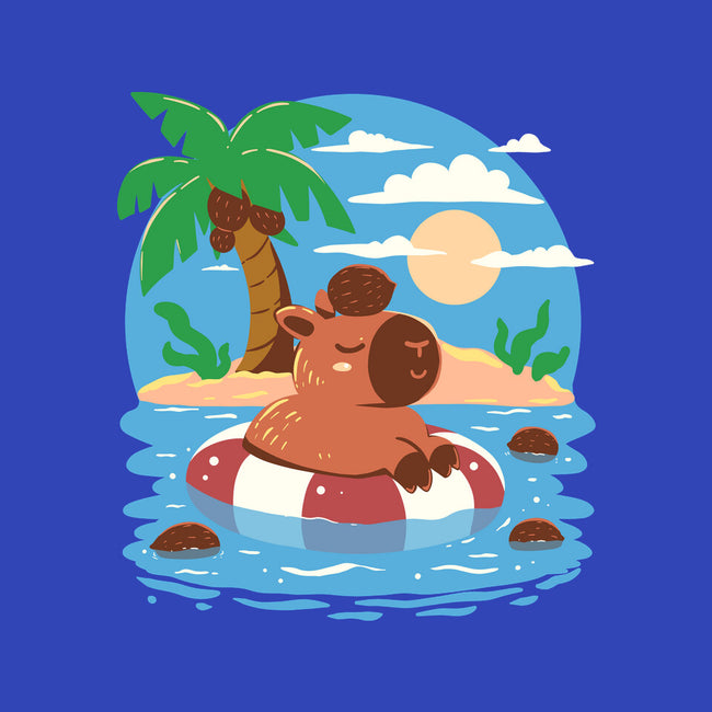 Summer Capybara-None-Beach-Towel-TechraNova