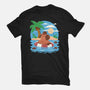 Summer Capybara-Youth-Basic-Tee-TechraNova