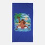 Summer Capybara-None-Beach-Towel-TechraNova