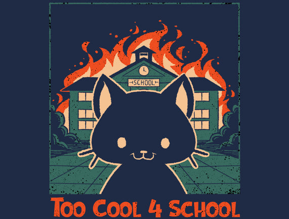 Cat At School On Fire