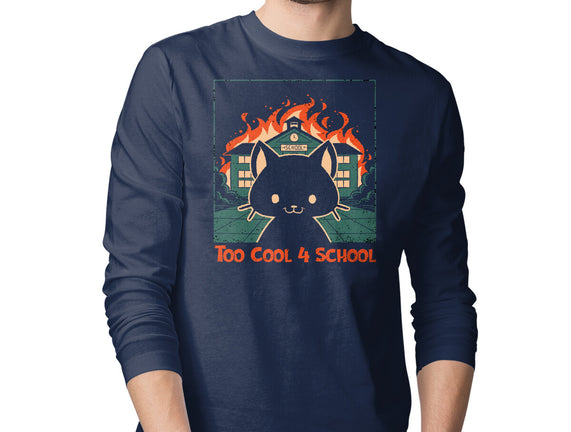 Cat At School On Fire