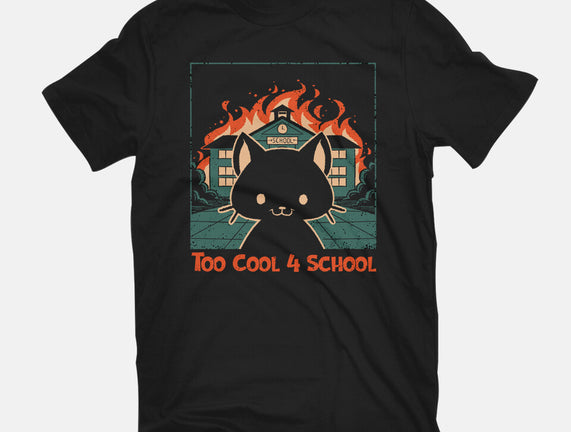 Cat At School On Fire