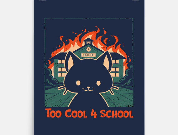 Cat At School On Fire