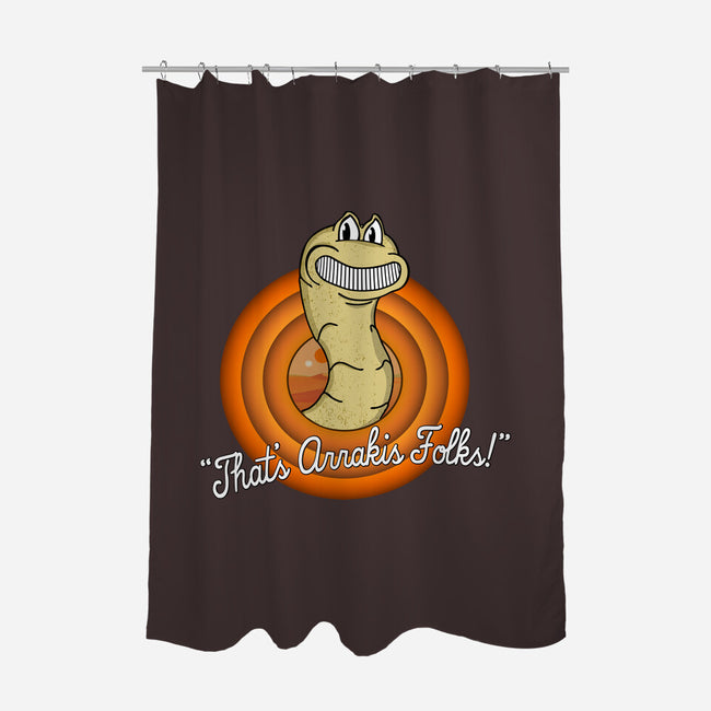 That's Arrakis Folks-None-Polyester-Shower Curtain-sillyindustries