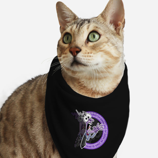 Fear As Mind Allows-Cat-Bandana-Pet Collar-panicking_bat