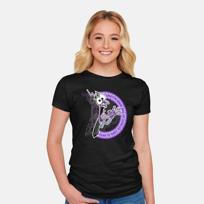 Fear As Mind Allows-Womens-Fitted-Tee-panicking_bat