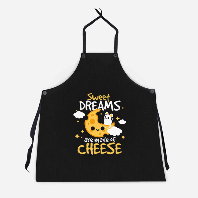 Sweet Dreams Are Made Of Cheese-Unisex-Kitchen-Apron-NemiMakeit