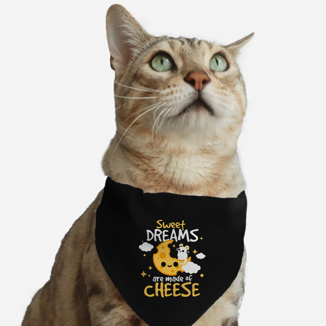 Sweet Dreams Are Made Of Cheese-Cat-Adjustable-Pet Collar-NemiMakeit