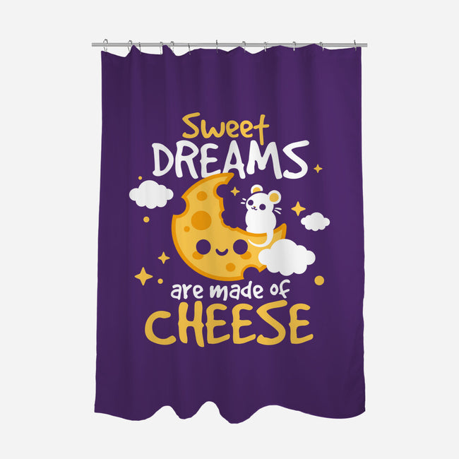 Sweet Dreams Are Made Of Cheese-None-Polyester-Shower Curtain-NemiMakeit