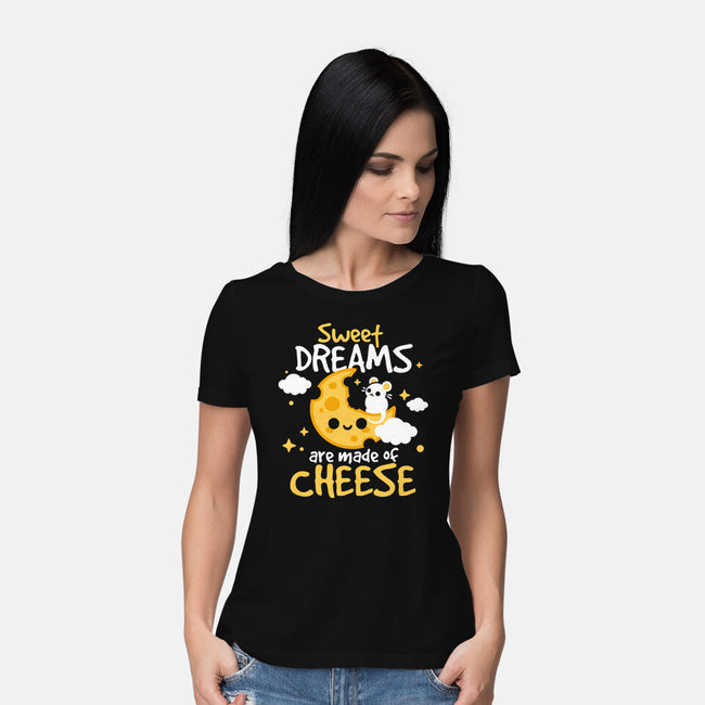 Sweet Dreams Are Made Of Cheese-Womens-Basic-Tee-NemiMakeit