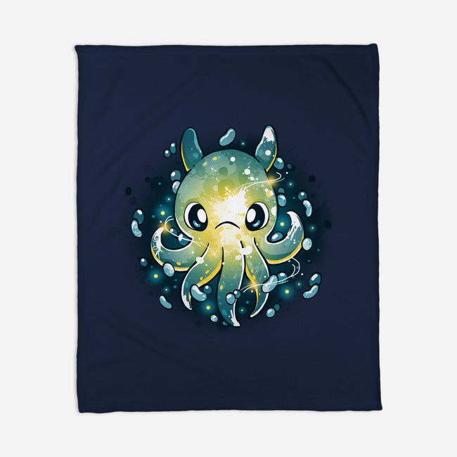 Octopus Light-None-Fleece-Blanket-Vallina84