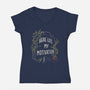 Here Lies My Motivation-Womens-V-Neck-Tee-koalastudio