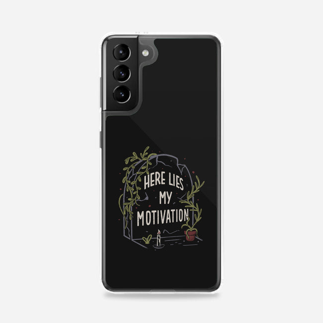 Here Lies My Motivation-Samsung-Snap-Phone Case-koalastudio