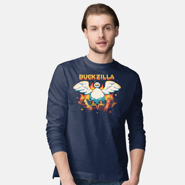 Duckzilla-Mens-Long Sleeved-Tee-yumie