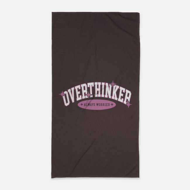 Overthinker-None-Beach-Towel-yumie