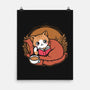 Comfy Cat Book-None-Matte-Poster-Studio Mootant