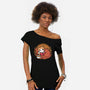 Comfy Cat Book-Womens-Off Shoulder-Tee-Studio Mootant