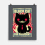 Black Cat For President-None-Matte-Poster-Studio Mootant